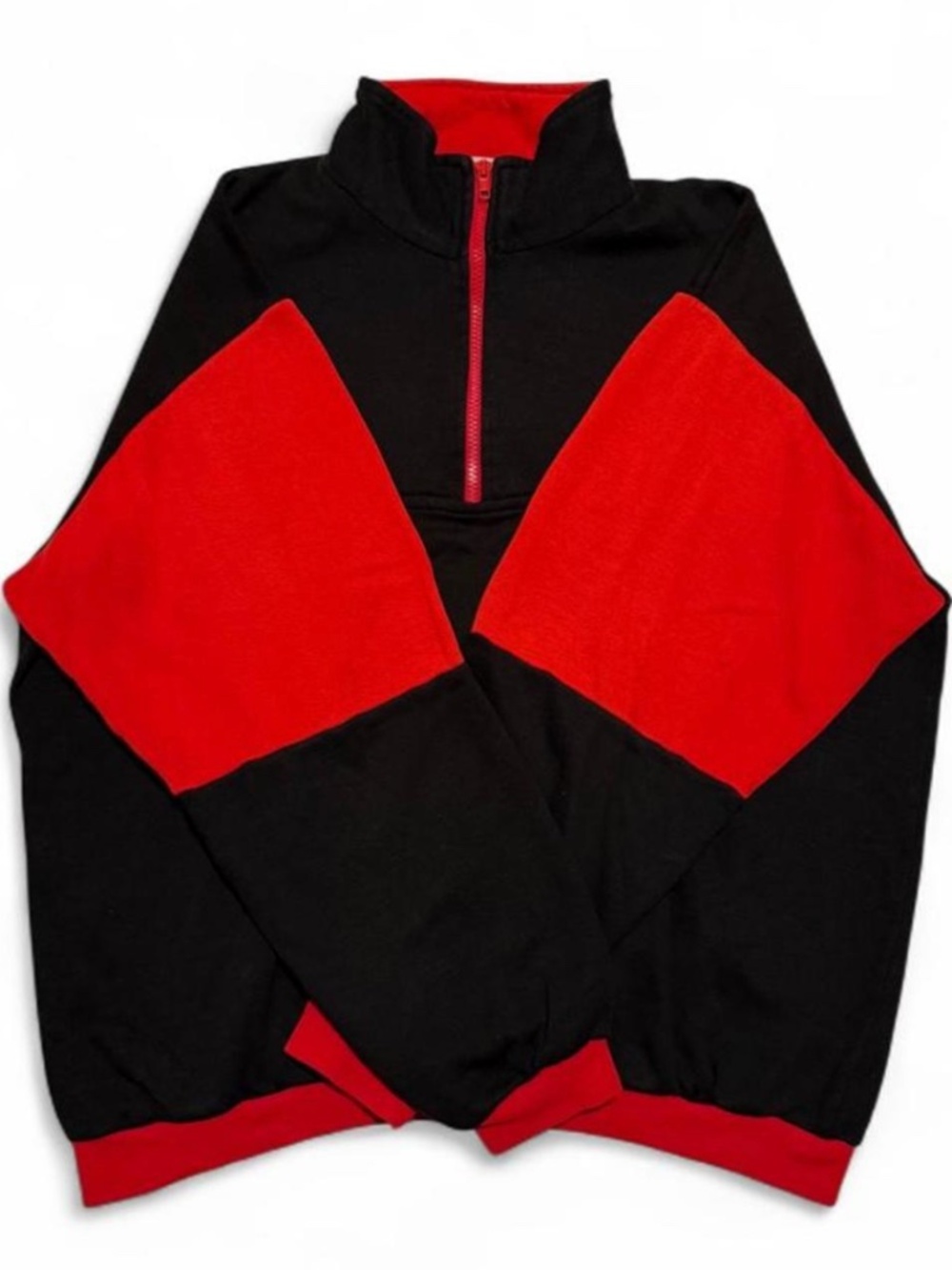 Men's Black and Red Jumper